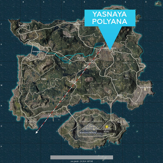 Pick the right spot for the landing PUBG