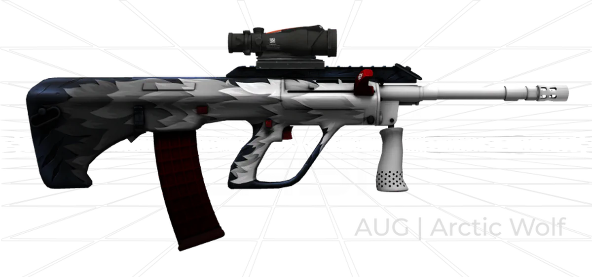 AUG Arctic Wolf skin