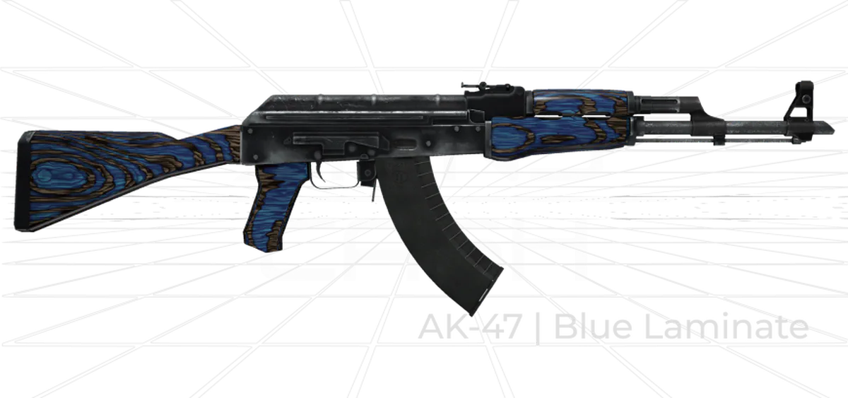 AK-47 Blue Laminate