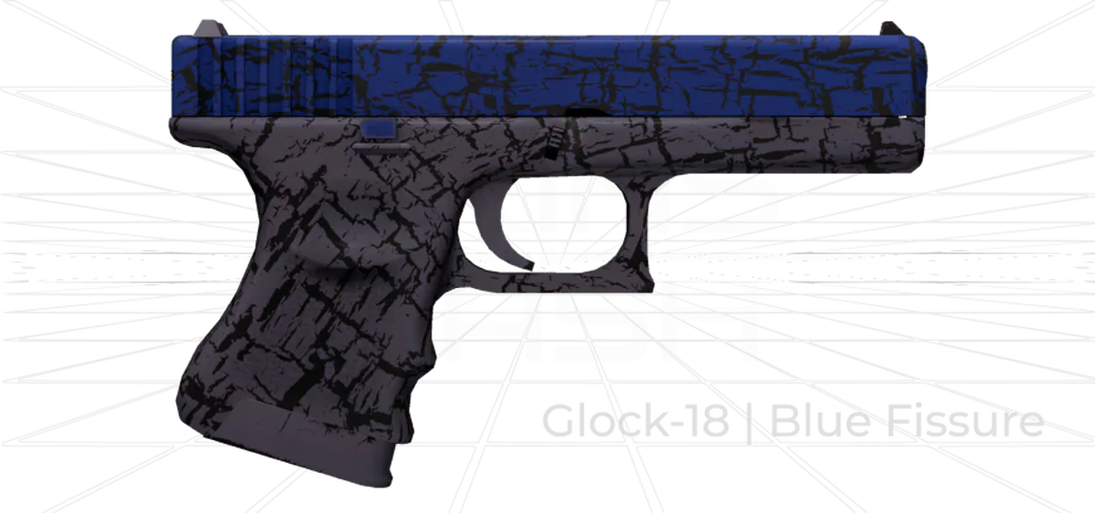 Glock-18 Blue Fissure