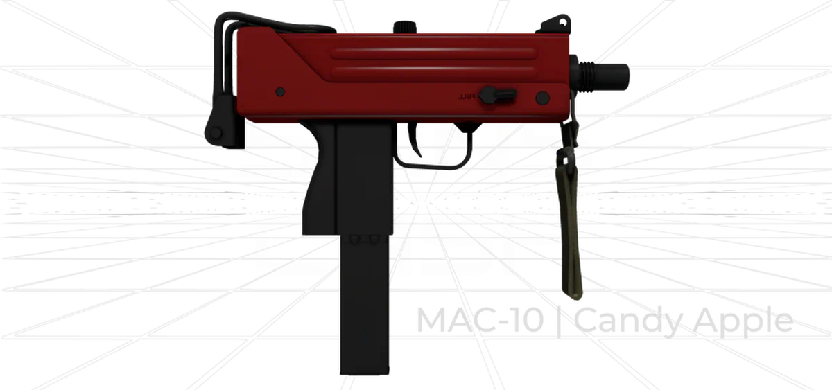 MAC-10 Candy Apple CS2 skin