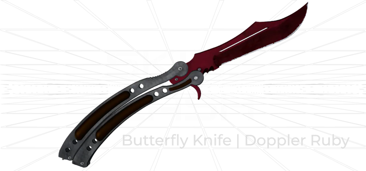 butterfly knife doppler ruby skin