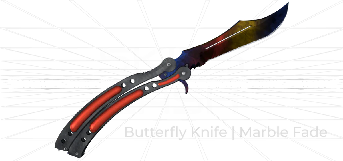 butterfly knife marble fade skin