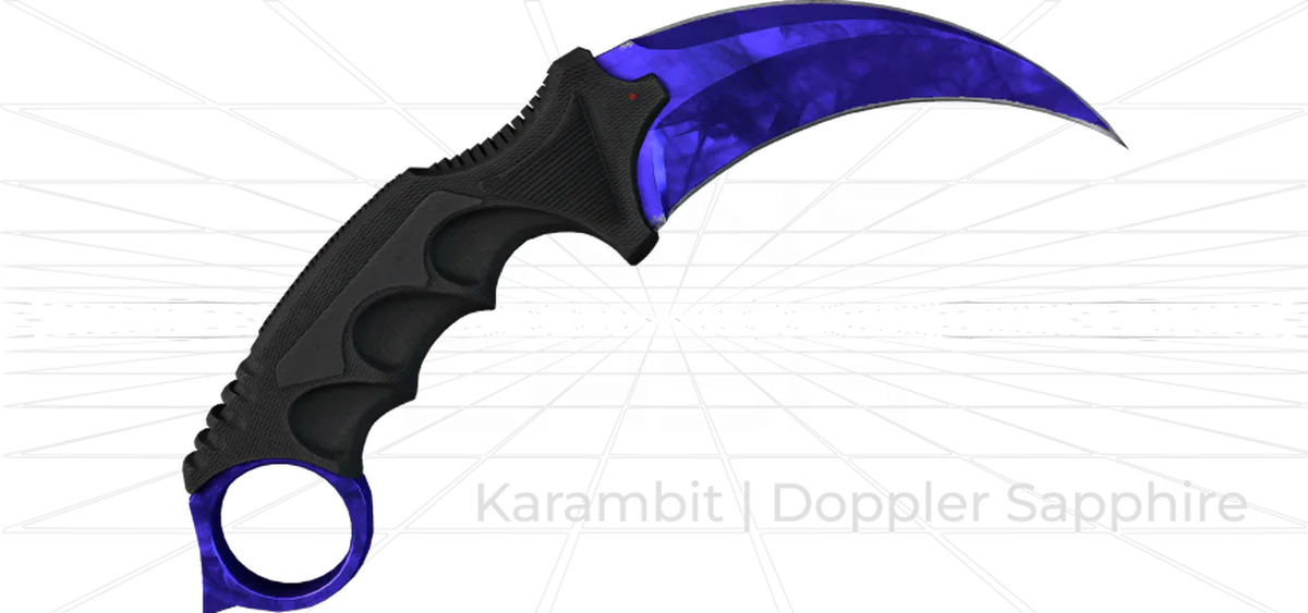 karambit doppler sapphire skin