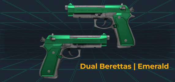 Dual Berettas Emerald