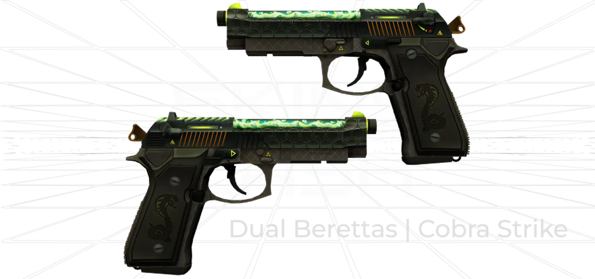 Dual Berettas Cobra Strike Skin