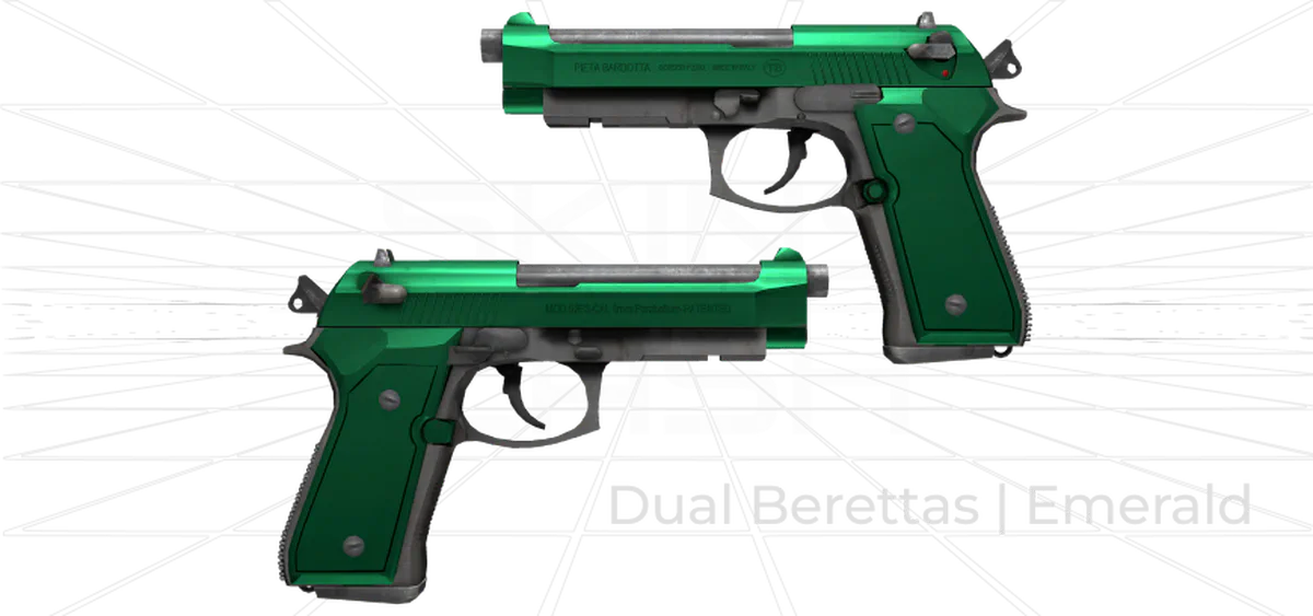 Dual Berettas Emerald Skin
