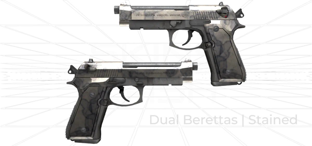 Dual Berettas Stained Skin