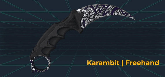 Karambit _ Freehand csgo skin