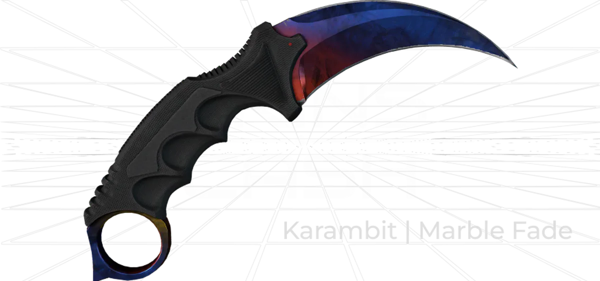 Karambit Marble Fade skin