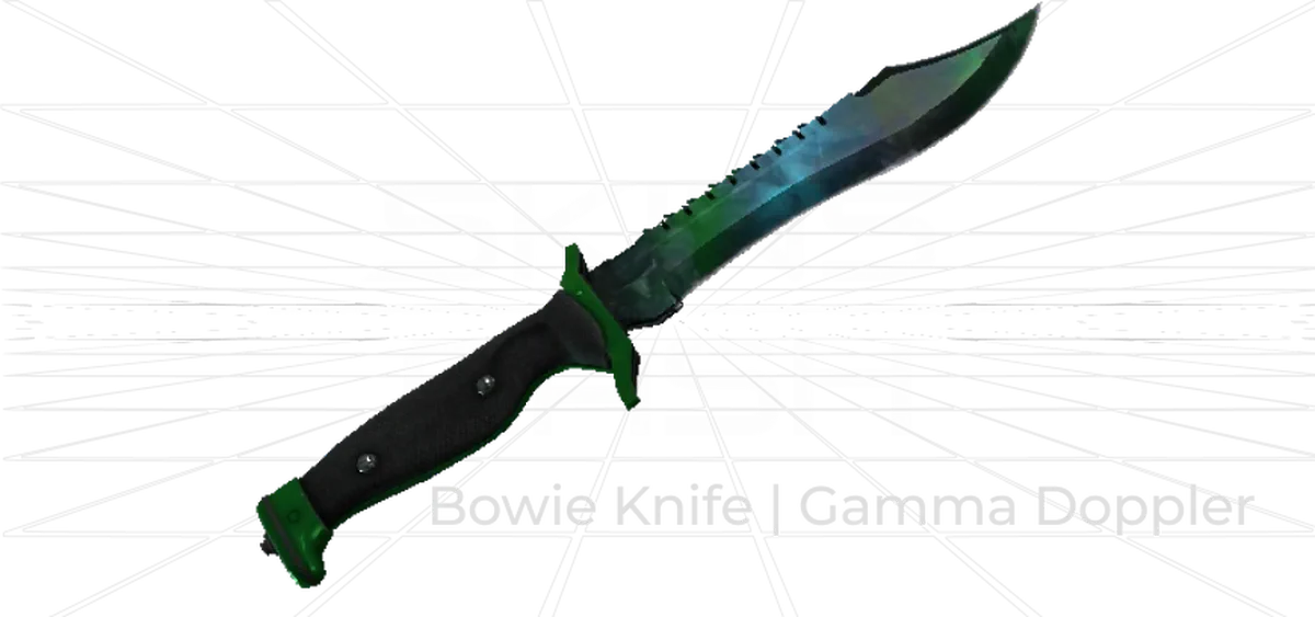 Bowie Knife Gamma Doppler CS2 skin