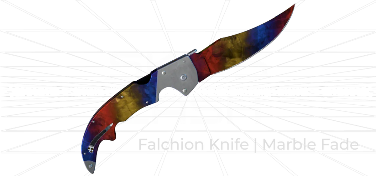 Falchion Knife Marble Fade CS2 skin
