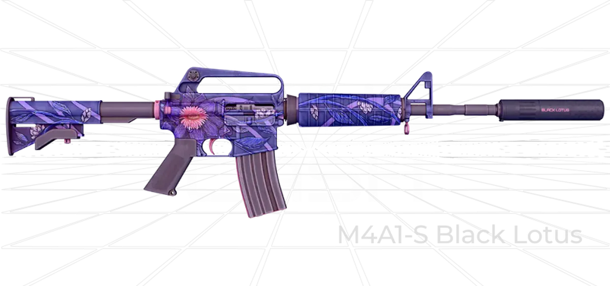 M4A1-S Black Lotus CS2 skin
