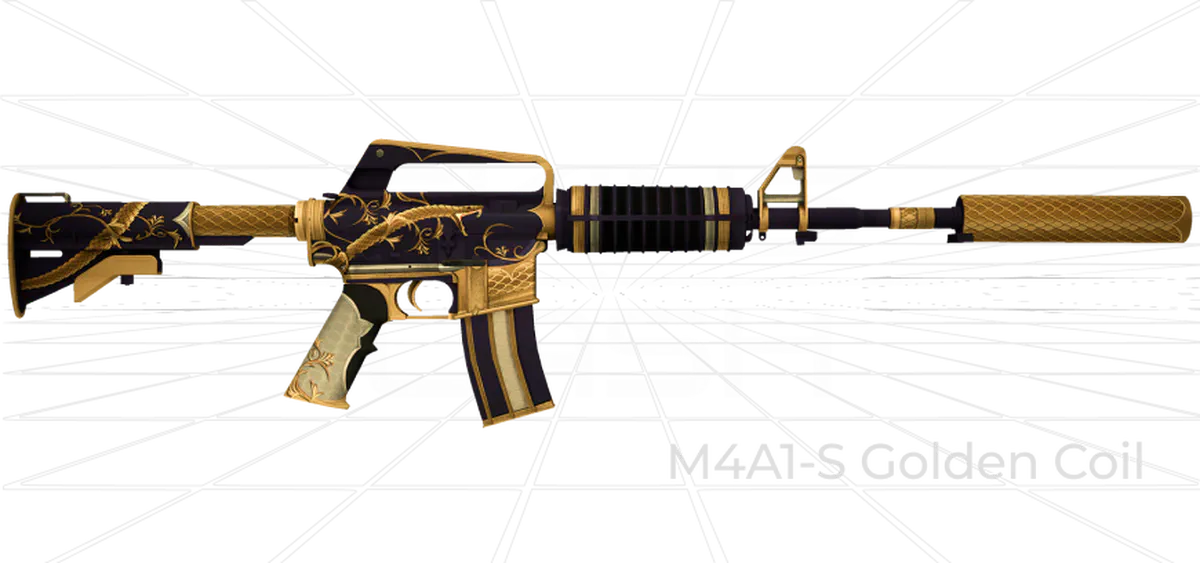 M4A1-S Golden Coil CS2 skin