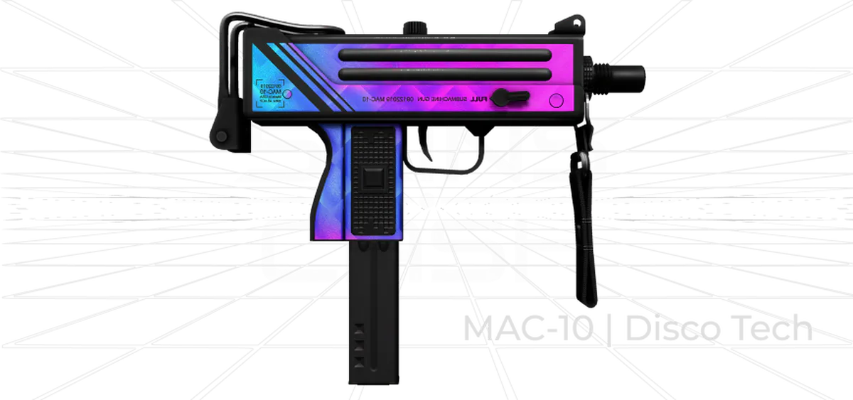MAC-10 Disco Tech CS2 skin