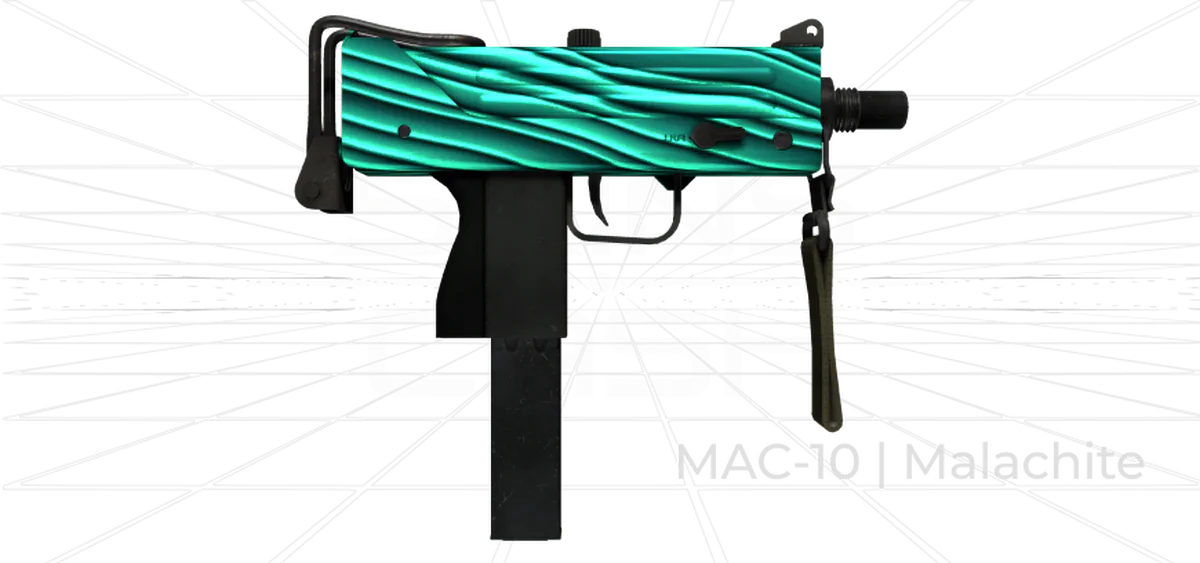 MAC-10 Malachite CS2 skin