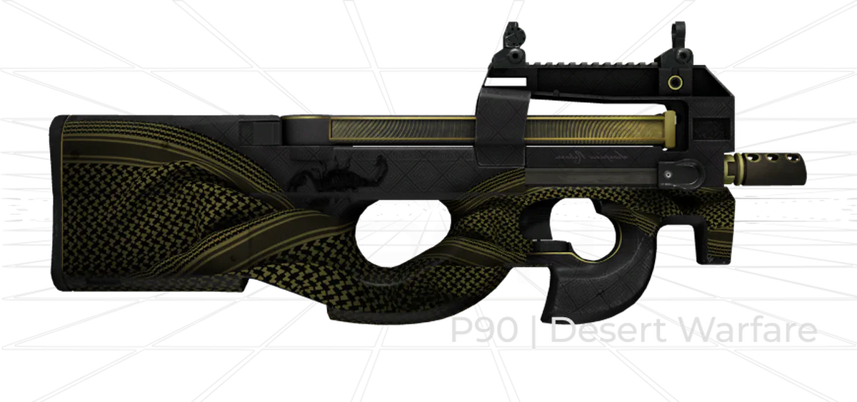 P90 Desert Warfare Skin