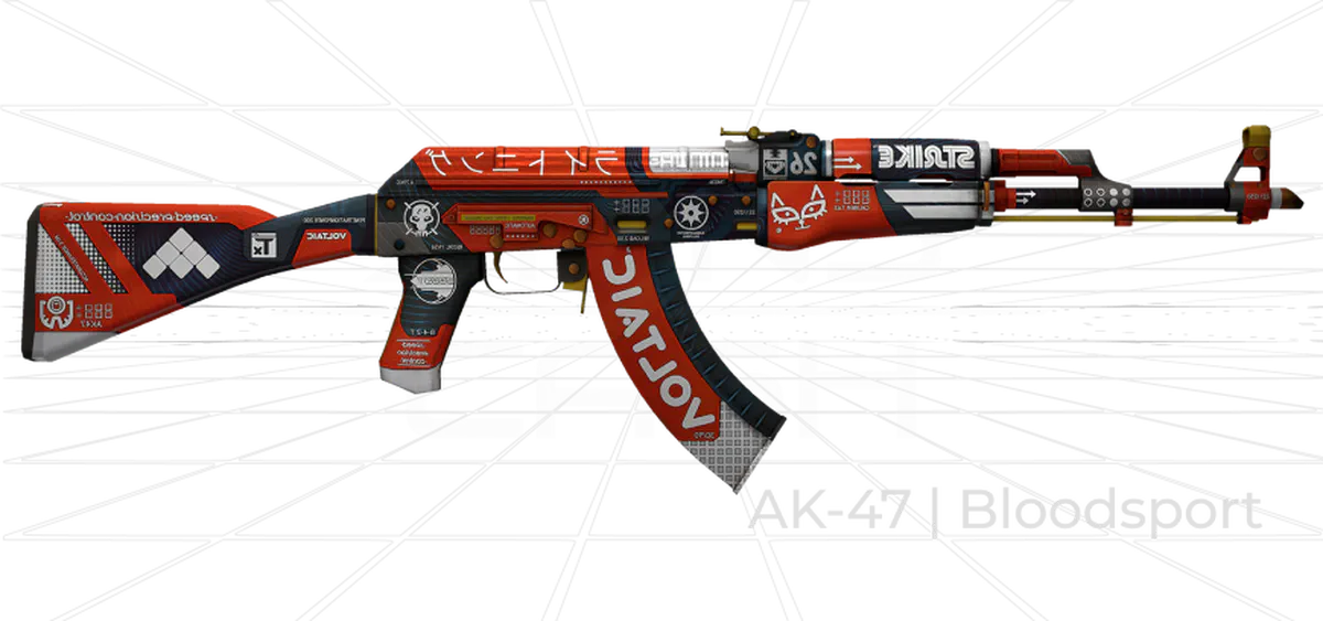 AK-47 Bloodsport red