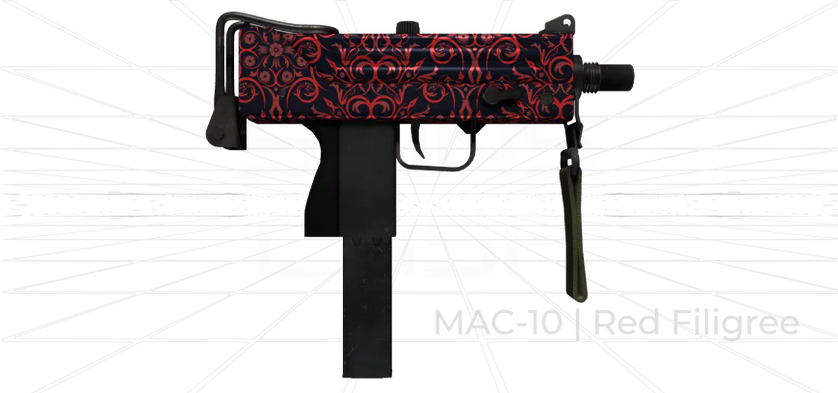 MAC-10 Red Filigree