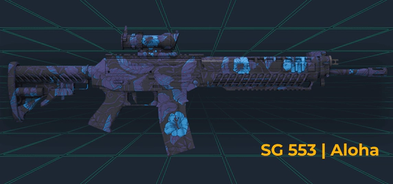 SG 553 _ Aloha csgo skin