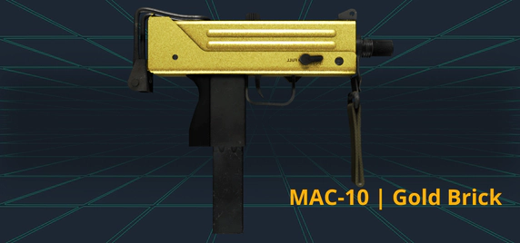 MAC-10 | Gold Brick skin