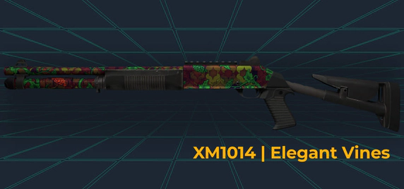 XM1014 Elegant Vines skin