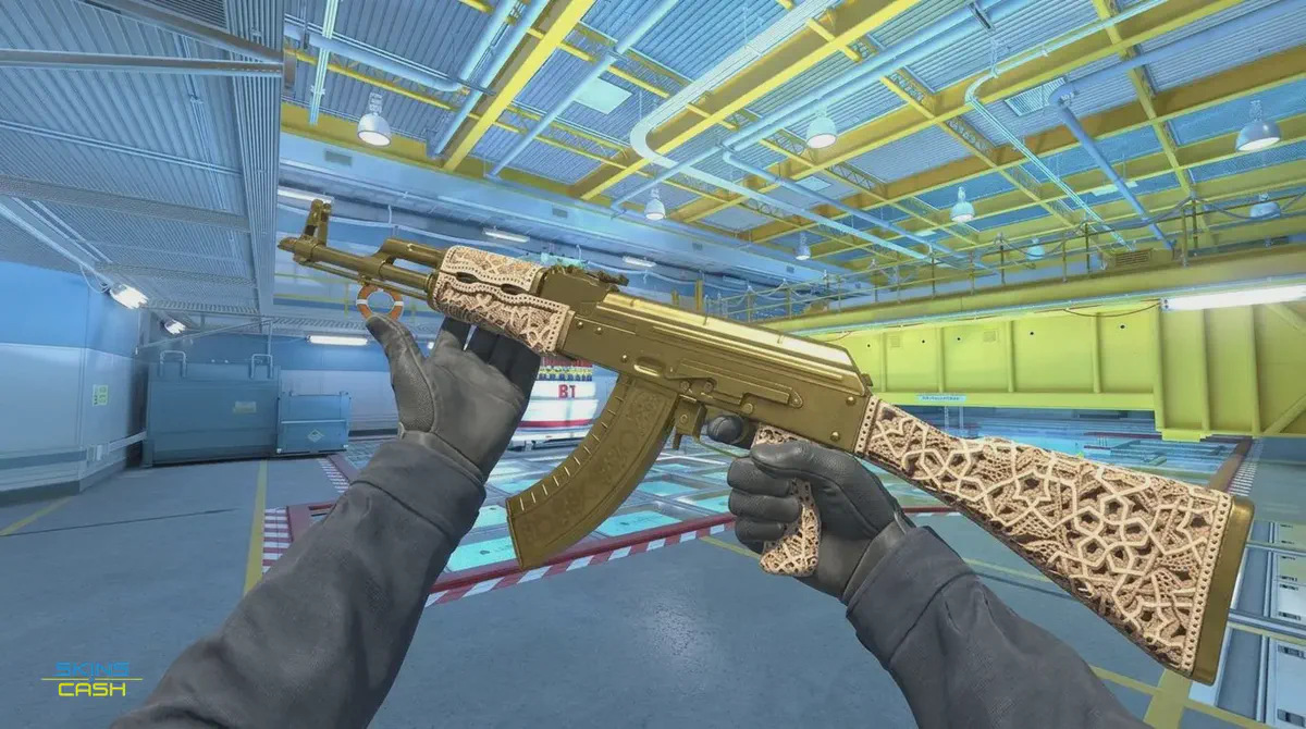 AK-47 Gold Arabesque CS2 skin