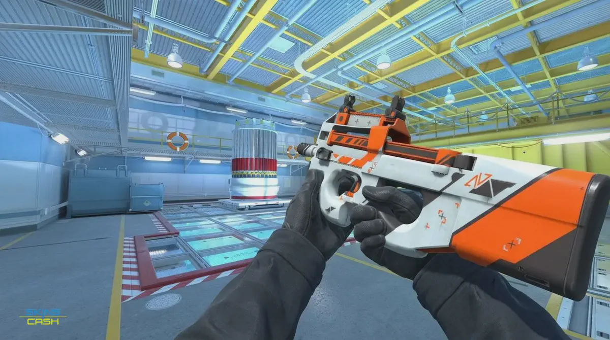 White orange and black SMG finish
