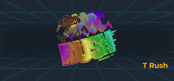 T Rush sticker