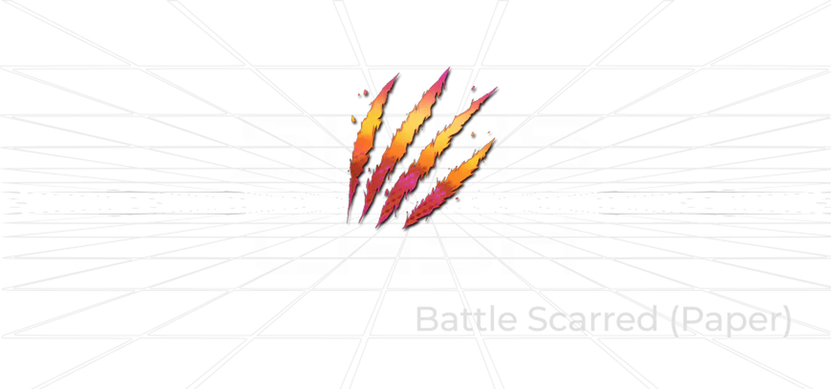 Battle Scarred Paper CS2 sticker