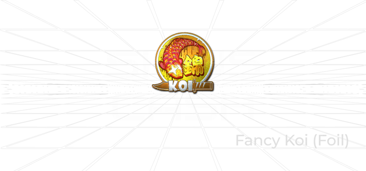 Fancy Koi Foil CS2 sticker