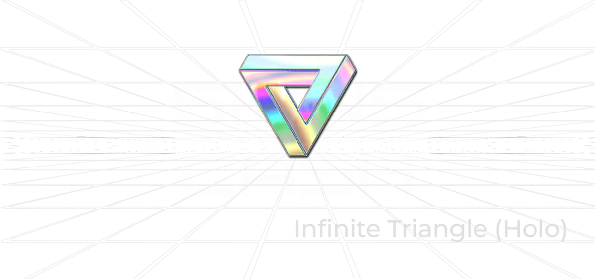 Infinite Triangle Holo CS2 sticker