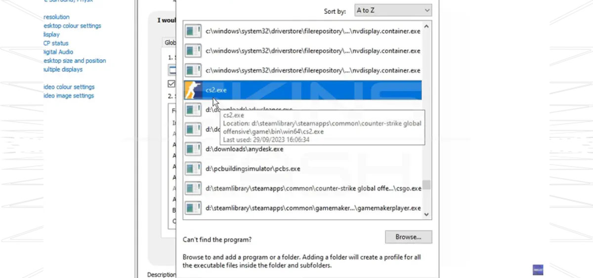 cs2 setting nvidia