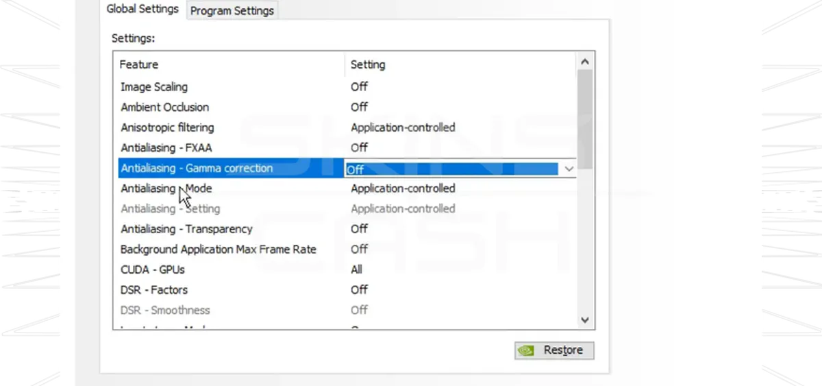 nvidia settings for cs2