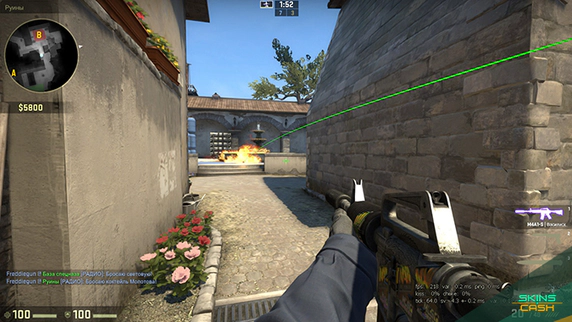 Show grenade trajectory in CS:GO 