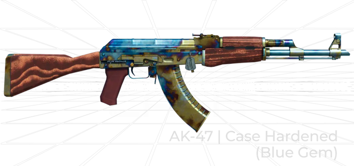 AK-47 Case Hardened Blue Gem CS2 skin