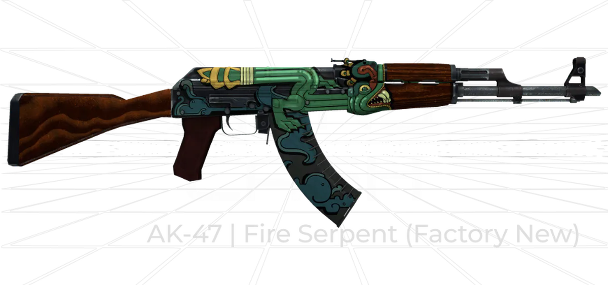 AK-47 Fire Serpent CS2 skin