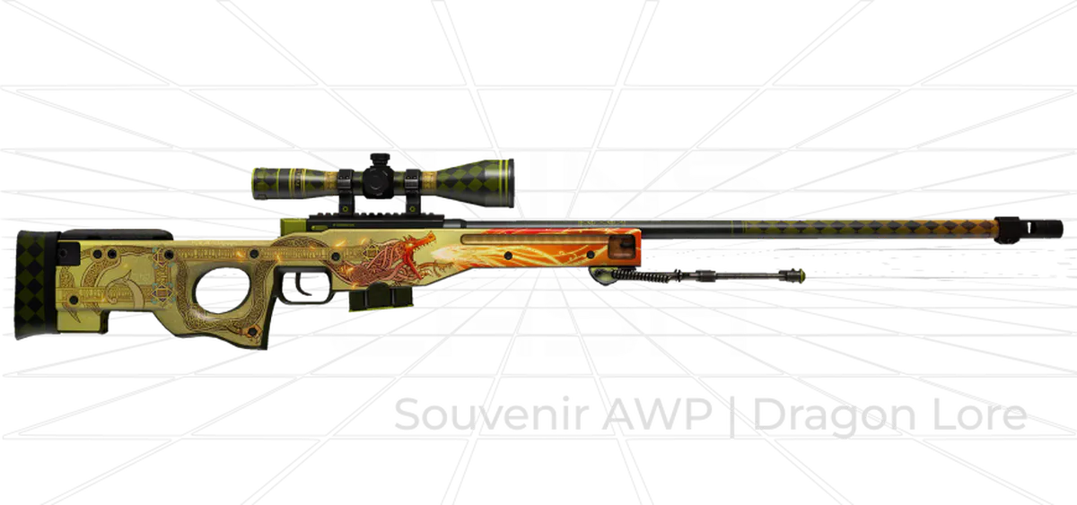 Souvenir AWP Dragon Lore CS2 skin