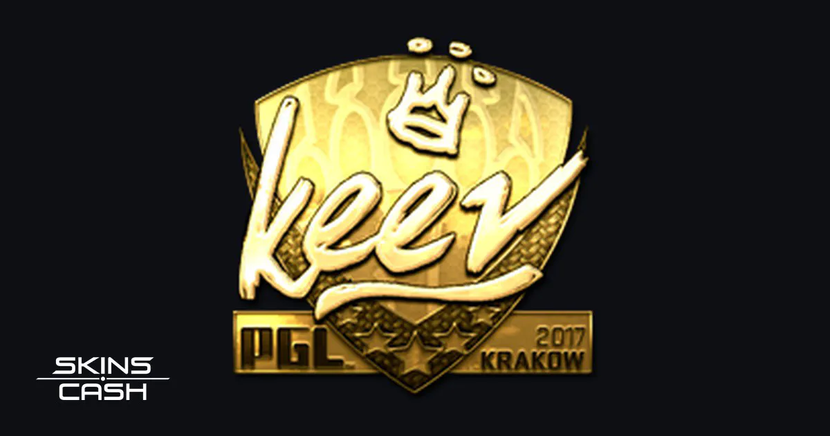 Sticker | keev (Gold) | Krakow 2017 CS2 skin
