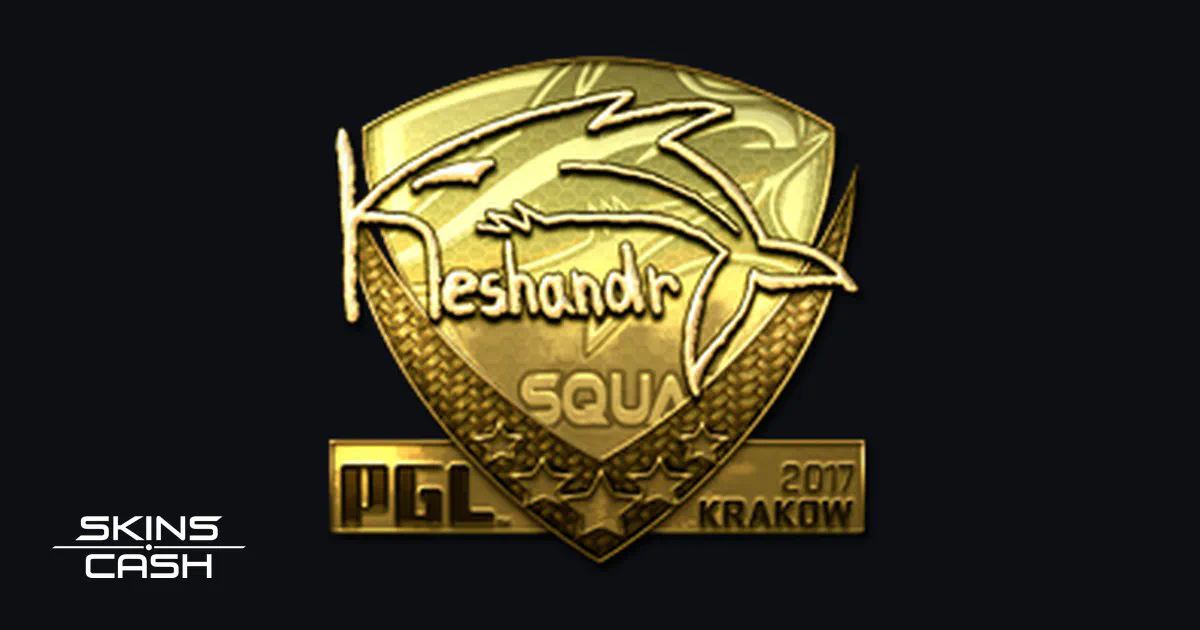 Sticker | keshandr (Gold) | Krakow 2017 CS2 skin