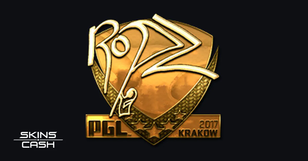 Sticker | ropz (Gold) | Krakow 2017 CS2 skin