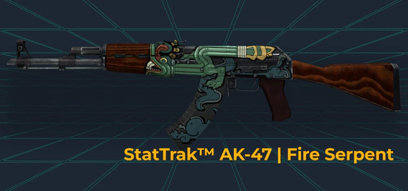 StatTrak-AK-47 Fire Serpent Skin