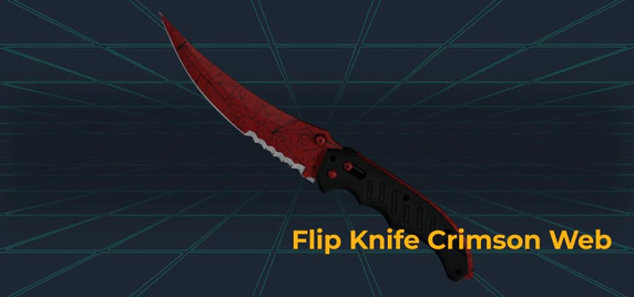 Flip Knife Crimson Web