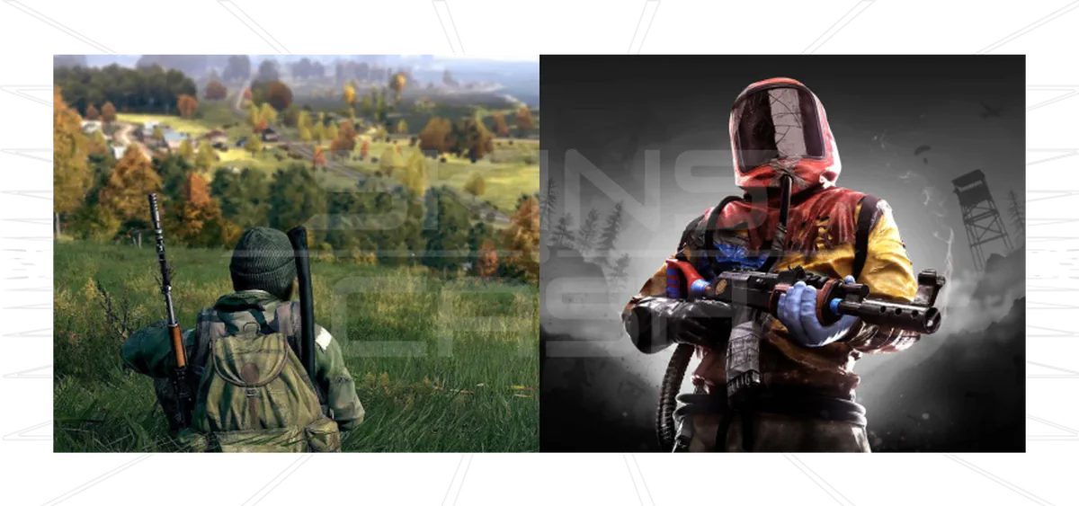 survival mechanics rust vs dayz