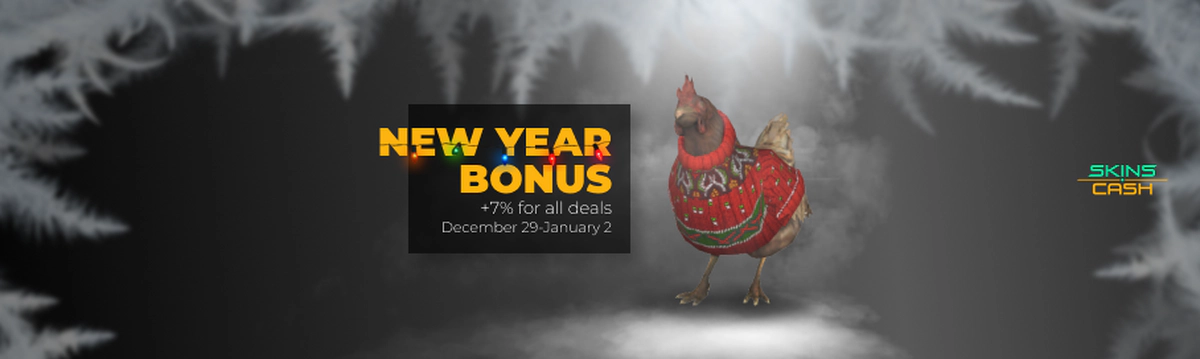 Sell skins with New Year +7% bonus