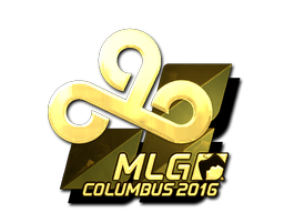 Sticker | Cloud9 (Gold) | MLG Columbus 2016 image