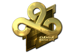 Sticker | Cloud9 (Gold) | Boston 2018 image