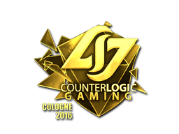 Sticker | Counter Logic Gaming (Gold) | Cologne 2016 image