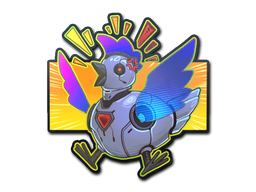 Sticker | Cyber Chicken (Holo) image