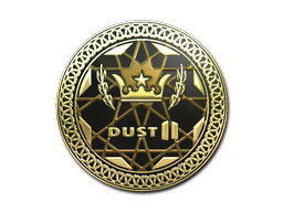 Sticker | Dust II (Gold) image